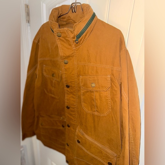 Orvis Brown Field Military Jacket with Sturdy Canvas - Picture 4 of 10